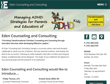 Tablet Screenshot of edencounseling.com